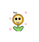かわいいお花のスタンプです（個別スタンプ：1）
