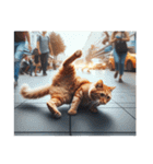 明るく猫ダンサー（個別スタンプ：19）
