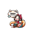 ドラゴンガールズ2024（個別スタンプ：8）