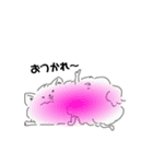 カラフルポメラニアン（個別スタンプ：4）