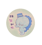 双子のタツノオトシゴ☆オト＆シーゴ（個別スタンプ：2）