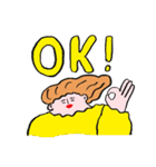とにかくパワフルなおでぶちんの日常（個別スタンプ：3）
