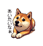 大好きを伝える柴犬 ドット絵 40種 すき（個別スタンプ：17）