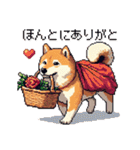 大好きを伝える柴犬 ドット絵 40種 すき（個別スタンプ：40）