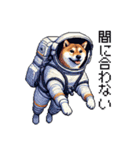 宇宙な柴犬 ドット絵 日常会話 40種（個別スタンプ：23）