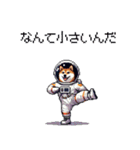 宇宙な柴犬 ドット絵 日常会話 40種（個別スタンプ：34）