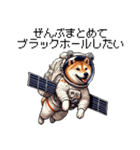 宇宙な柴犬 ドット絵 日常会話 40種（個別スタンプ：36）