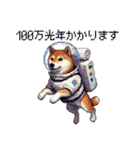 宇宙な柴犬 ドット絵 日常会話 40種（個別スタンプ：37）