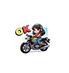 バイク女子 中型編（個別スタンプ：11）