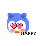 変なペンギン {犬}（個別スタンプ：3）