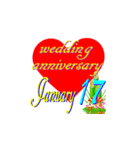 ♥️ポップUP♥️結婚記念日1月16～31日（個別スタンプ：2）