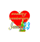 ♥️ポップUP♥️結婚記念日1月16～31日（個別スタンプ：8）