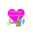 ♥️ポップUP♥️結婚記念日1月16～31日（個別スタンプ：9）