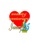 ♥️ポップUP♥️結婚記念日1月16～31日（個別スタンプ：10）