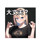 おしゃべりTシャツ女子（個別スタンプ：16）