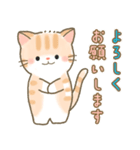 北欧風かわいい猫カフェ♪茶トラ（個別スタンプ：14）