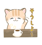 北欧風かわいい猫カフェ♪茶トラ（個別スタンプ：18）