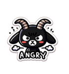 かわいい黒ヤギの日常（個別スタンプ：5）