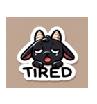 かわいい黒ヤギの日常（個別スタンプ：6）
