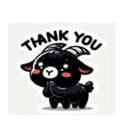 かわいい黒ヤギの日常（個別スタンプ：8）