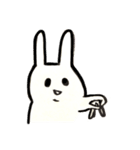 二重顎うさぎ(キュン)（個別スタンプ：40）