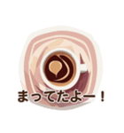 シンプルなコーヒースタンプ（個別スタンプ：4）