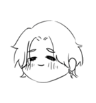 センター分けのホスト（個別スタンプ：5）