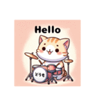 ドラムネコ Drumming Kitty（個別スタンプ：2）