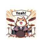 ドラムネコ Drumming Kitty（個別スタンプ：6）