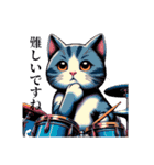 ドラムネコ Drumming Kitty（個別スタンプ：17）