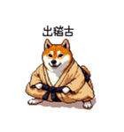 ドット絵 力士な柴犬 相撲 40種（個別スタンプ：24）