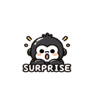ゴリラの感情パレード（個別スタンプ：3）