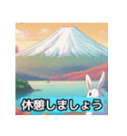 【介護職員向け】可愛いうさぎちゃん（個別スタンプ：12）