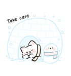 Kuricat : Winter (super cute cat) [ENG]（個別スタンプ：38）