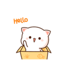 もちもち動くももねこちゃん (Version)（個別スタンプ：11）