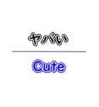 日本語英語どちらも簡単スタンプ【40種】（個別スタンプ：22）