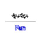 日本語英語どちらも簡単スタンプ【40種】（個別スタンプ：23）