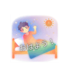 虹色の少年（個別スタンプ：7）