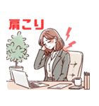 体調不良を伝える少女のLINEスタンプ（個別スタンプ：14）