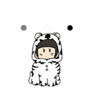 カラフルな女の子のLINEスタンプ（個別スタンプ：5）