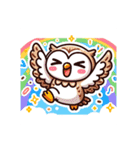 かわいいフクロウのLINEスタンプ #8（個別スタンプ：1）