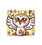 かわいいフクロウのLINEスタンプ #8（個別スタンプ：2）