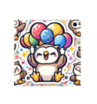 かわいいフクロウのLINEスタンプ #8（個別スタンプ：3）