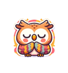 かわいいフクロウのLINEスタンプ #8（個別スタンプ：6）