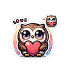 かわいいフクロウのLINEスタンプ #8（個別スタンプ：8）