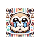 かわいいフクロウのLINEスタンプ #8（個別スタンプ：12）