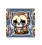 かわいいフクロウのLINEスタンプ #8（個別スタンプ：15）