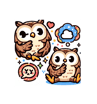 かわいいフクロウのLINEスタンプ #8（個別スタンプ：23）