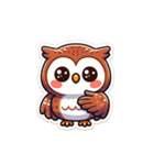 かわいいフクロウのLINEスタンプ #8（個別スタンプ：24）