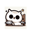 かわいいフクロウのLINEスタンプ #8（個別スタンプ：31）